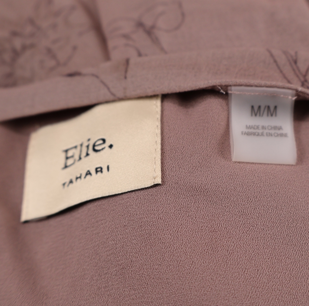 Elie Tahari Dusty Rose Floral Blouse - Picture 10 of 12